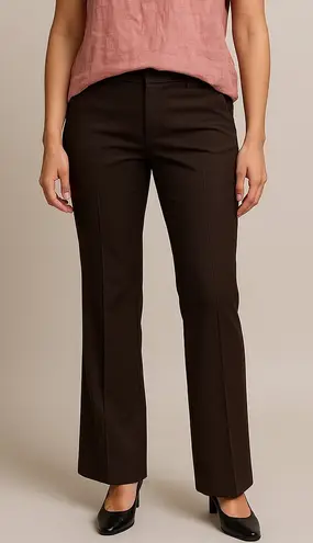 Tahari Women’s Brown Straight Leg Dress Pants Size 2 | Career Trousers Workwear