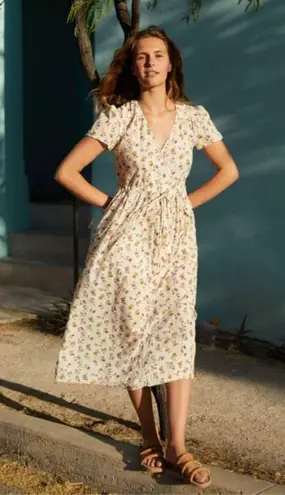 Christy Dawn ππ The Dawn Dress ~ Cream Garden Floral Print Small S NWT