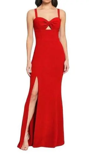 Dress the Population Red Brooke Twist Front Gown