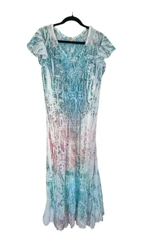 Reba Bohemian Maxi Dress - Multicolor Size XL