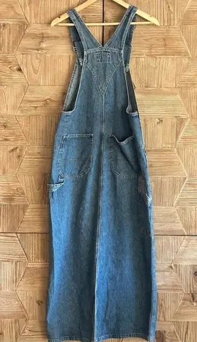 Vintage Express Bleus Womens Denim Overall Dress Size Large Y2K 90's Blue