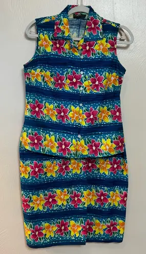 British Khaki Vintage Robert Lighton Wrap Skirt Set Sleeveless Button Up Top 6