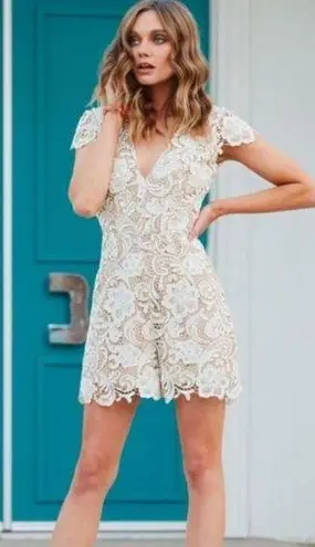 Dress the Population NWT Juliette Lace Romper