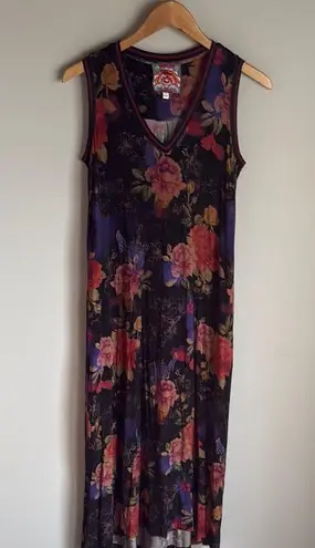 Johnny Was BOSSA NOVA V‑NECK MAXI DRESS XS