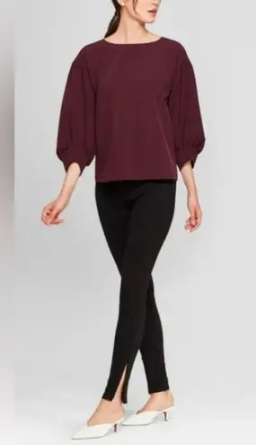 Prologue High-waisted Slim Fit Pants with Ankle Zippers