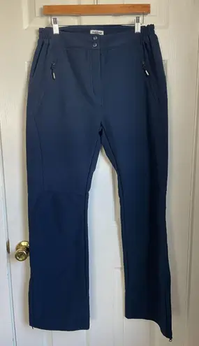 Outdoor Ventures Women's Navy Blue Fleece Lined Snow Ski winter Pants size L Size L