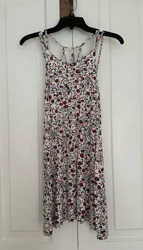 Pull&Bear • Red, White & Blue Floral Sun Dress • Size XS Red