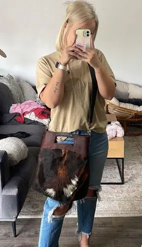 Stone Feather Road Custom Cowhide LeatherāBantam Bag