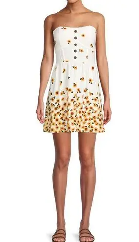 No Boundaries  Juniors' Strapless Button Front Dress size Xl