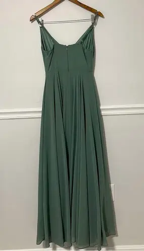 BHLDN • eva bridesmaid dress moss green sz S