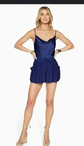 Ramy Brook EUC Austin Drawstring Shorts Mini in Aqua - Pull on Size XXS