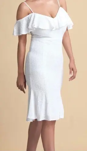 Dalia Collection Dalia Macphee BEAUTIFUL sequin stretch flare hem midi dress NWT