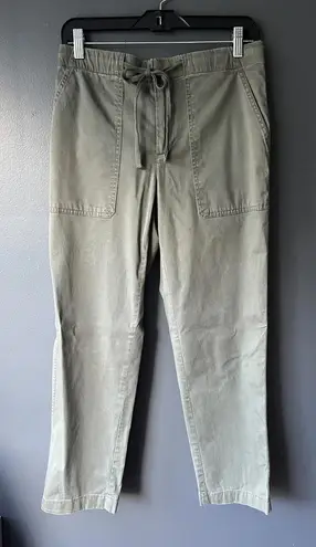 Lou Grey Women's Casual Drawstring Pants in Olive Green