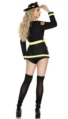 Music Legs Hazardous Fire Chief Adult Women’s Sexy Halloween Costume M/L Size M