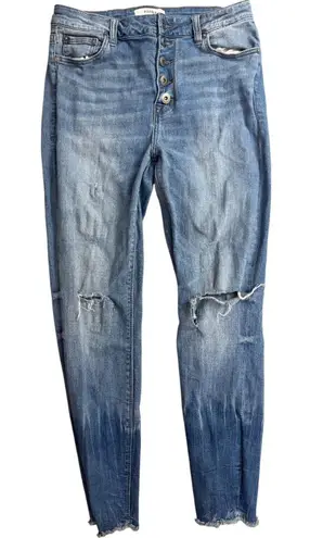 Pistola Aline High Rise Button Fly Distressed Skinny Jeans – Size 30