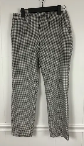 Gap  Checkered Black/White Stretch Ankle Pants 2 Petite Professional Work Casual - Image 1