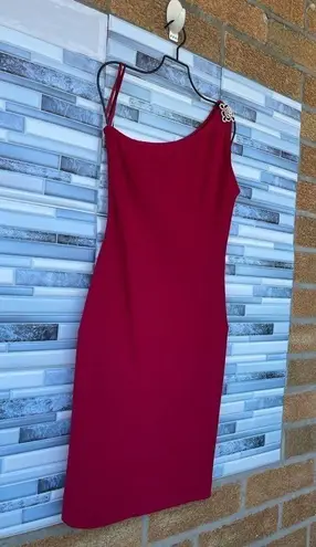 St. John One Shoulder Cocktail Dress Size 2 - Asymmetrical Evening Party Dress