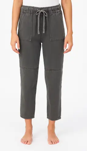 Judith March Washed Gray Utility Jogger Pants