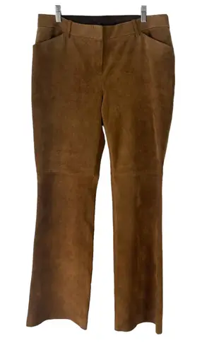 Skotts Suede Vintage 90s Women's Size 12 100% Suede Tan Bootcut Pants