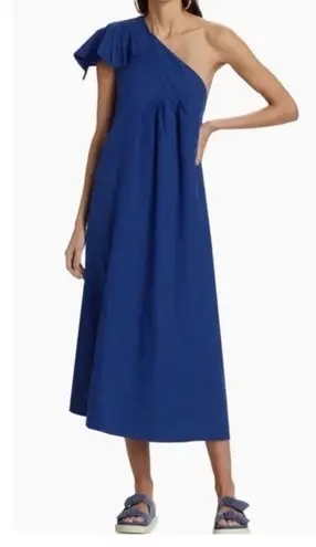 Farm Rio One-Shoulder Linen-Blend Midi-Dress Size Small NWT