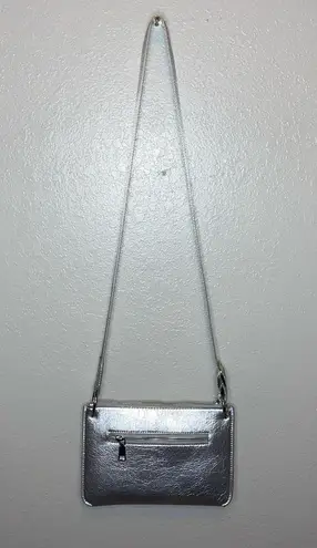 Molly Bracken Lili Sidonio X Silver Crossbody Bag