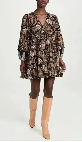 MELLODAY 🆕 Boho Vibes Chiffon Tier Tunic Top XS🆕