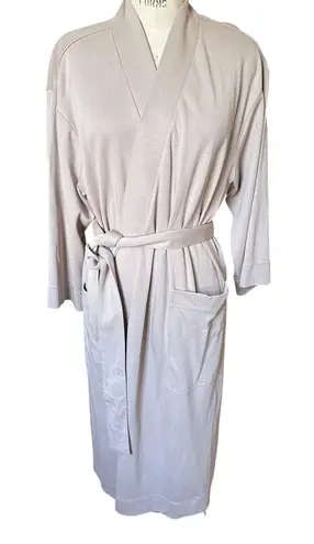 Subset Organic Cotton Unisex Essential Robe in Stone Size Medium Large