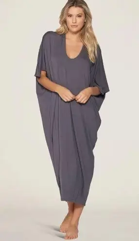 Barefoot Dreams NEW Luxe Milk Jersey Caftan in graphite OS