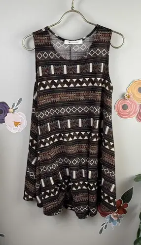 The Impeccable Pig Tribal Print Tank Dress - Size - Medium