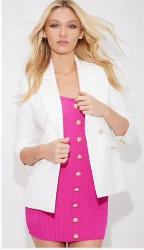 Generation Love  Meg crepe blazer white size large, nwt