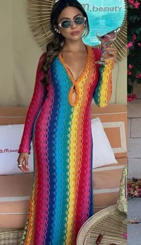 Alexis  - SOLEI DRESS - RIO Size Large Rainbow