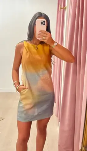 STAUD Boa Linen Dress Size M