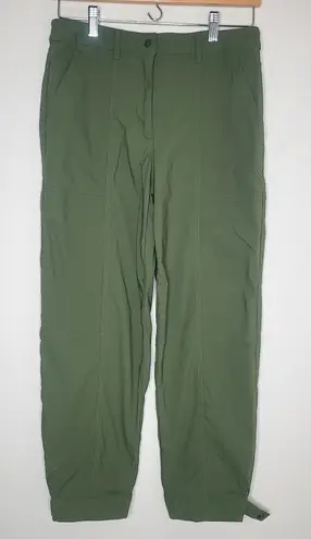 Anatomie Womens Chantal Moss Green Cropped Comfort Active Travel Pants Size M Size M