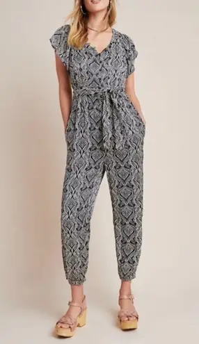 Anthropologie Zadie Satin Jumpsuit