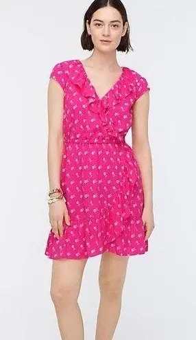 J.Crew NWT  V-neck Ruffle Dress floral print