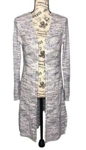 Love Ellie SMALL Anastasia Braid Detail Pointelle Duster Cardigan