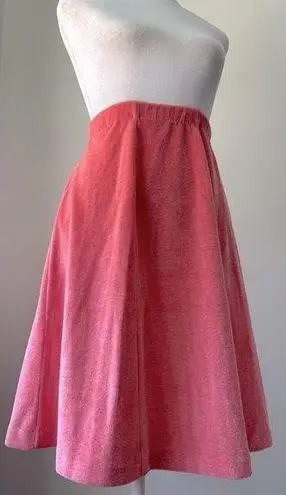 Vintage ‘80s Aileen Coral Pink Terrycloth Elastic Waist A