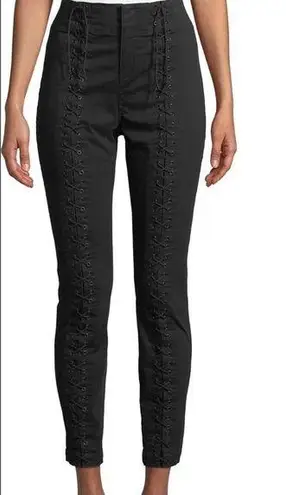ALC Frank A.L.C Kerrigan Lace Up Skinny Pants NEW Without Tags Size 6 Black $395