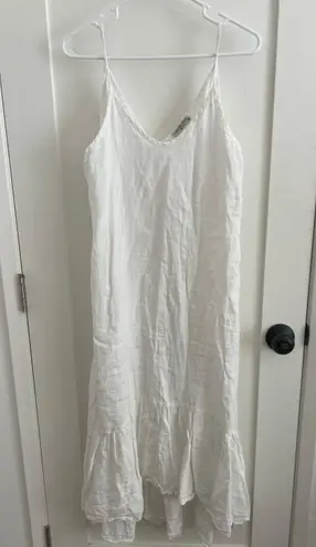 Terzo Millennio white Linen Dress Size M