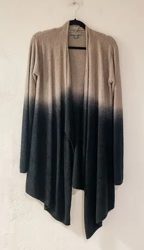 Barefoot Dreams Calypso CozyChicLite Ombré Cardigan in Beige Black Medium
