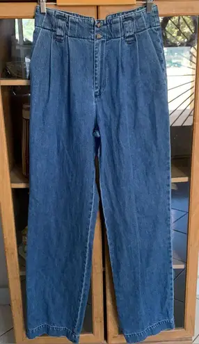 Boyish by Her “The Liam” Paper Bag Denim Relaxed Fit Denim Blue Jeans Size 27