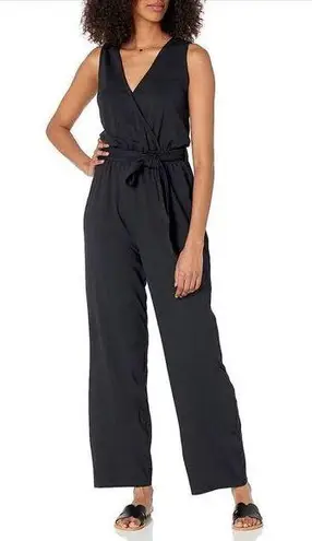 The Drop @caralynmirand Sleeveless Wrap Jumpsuit M NO BELT Black Size M