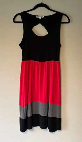 Pink Rose , Women’s, Pink & Black, Sleeveless Dress. Size Medium.