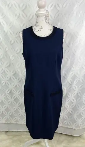 Karl Lagerfeld 5 for $25| Women Size 10 Lace detail Navy Sheath Dress