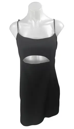 Lovers and Friends Black Sleeveless Cutout Scoop Neck Cami Tank Mini Dress Sz XL