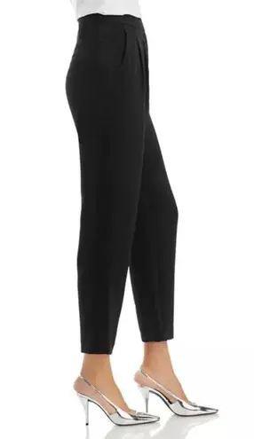 Generation Love Jenise High Rise Pleated Cropped Crepe Pants size 2 Black