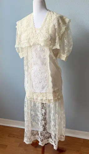 Gunne Sax by Jessica McClintock Lace Overlay Dress