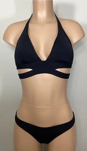 Seafolly New. black skimpy bikini. S/M. Retails $189