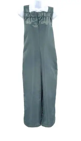 Urban Outfitters  Silence + Noise Margo Satin Wide Leg Bow Jumpsuit Overalls