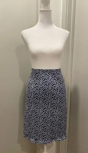 Studio Blue VTG Vintage Floral Print Casual Above Knee Skirt With Ruffle At Hem